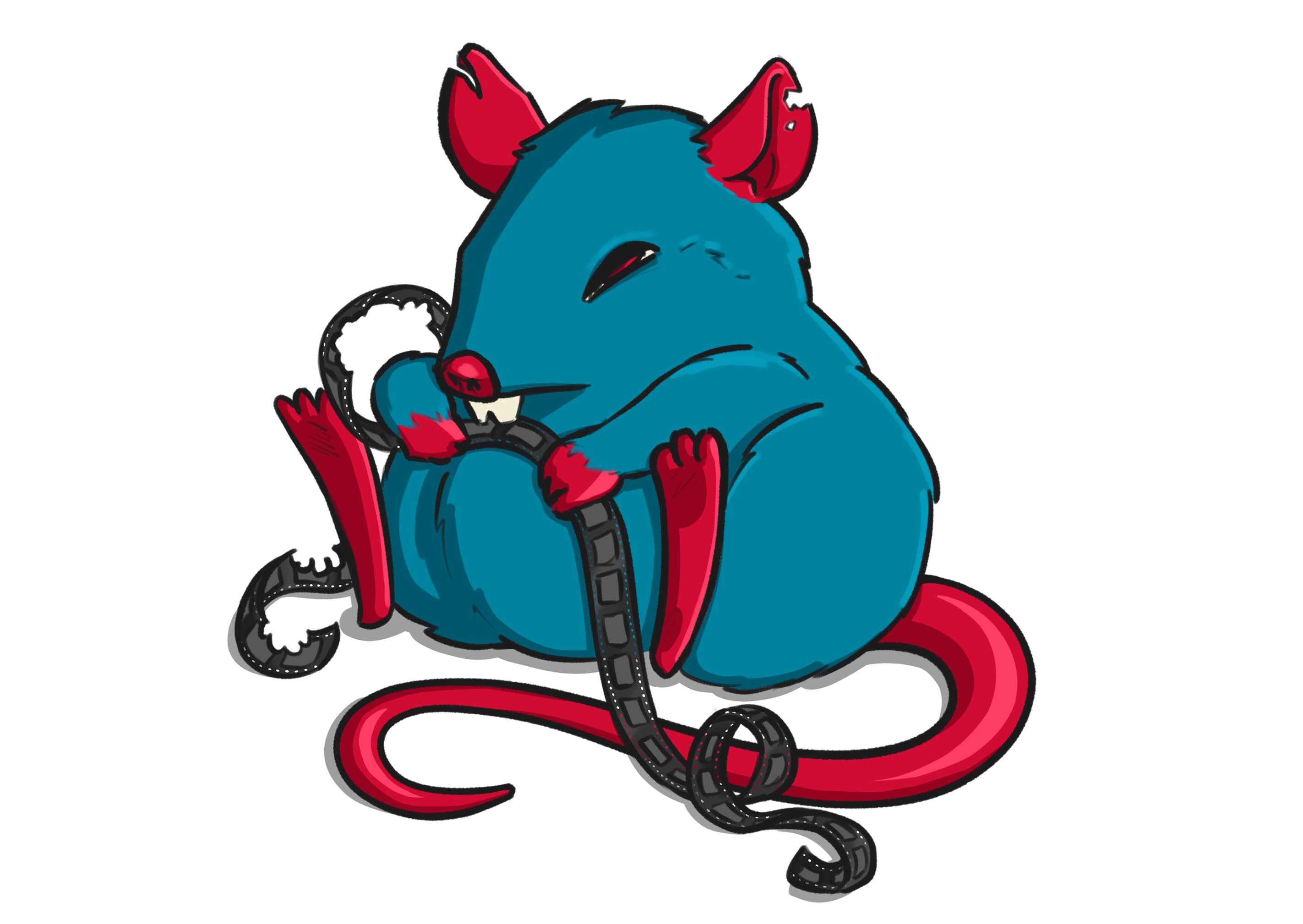 Mascotte design for hashtag cine